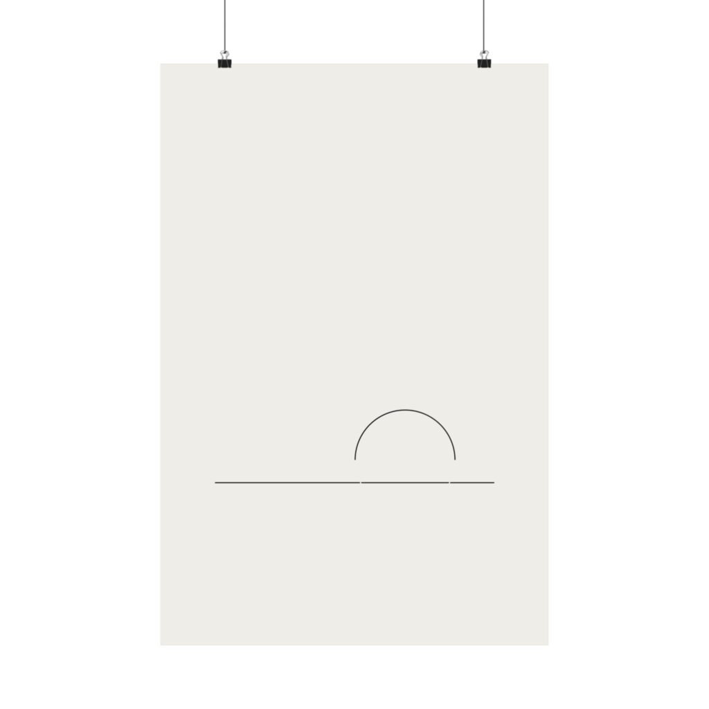 Horizon — Minimalist Line Art Print