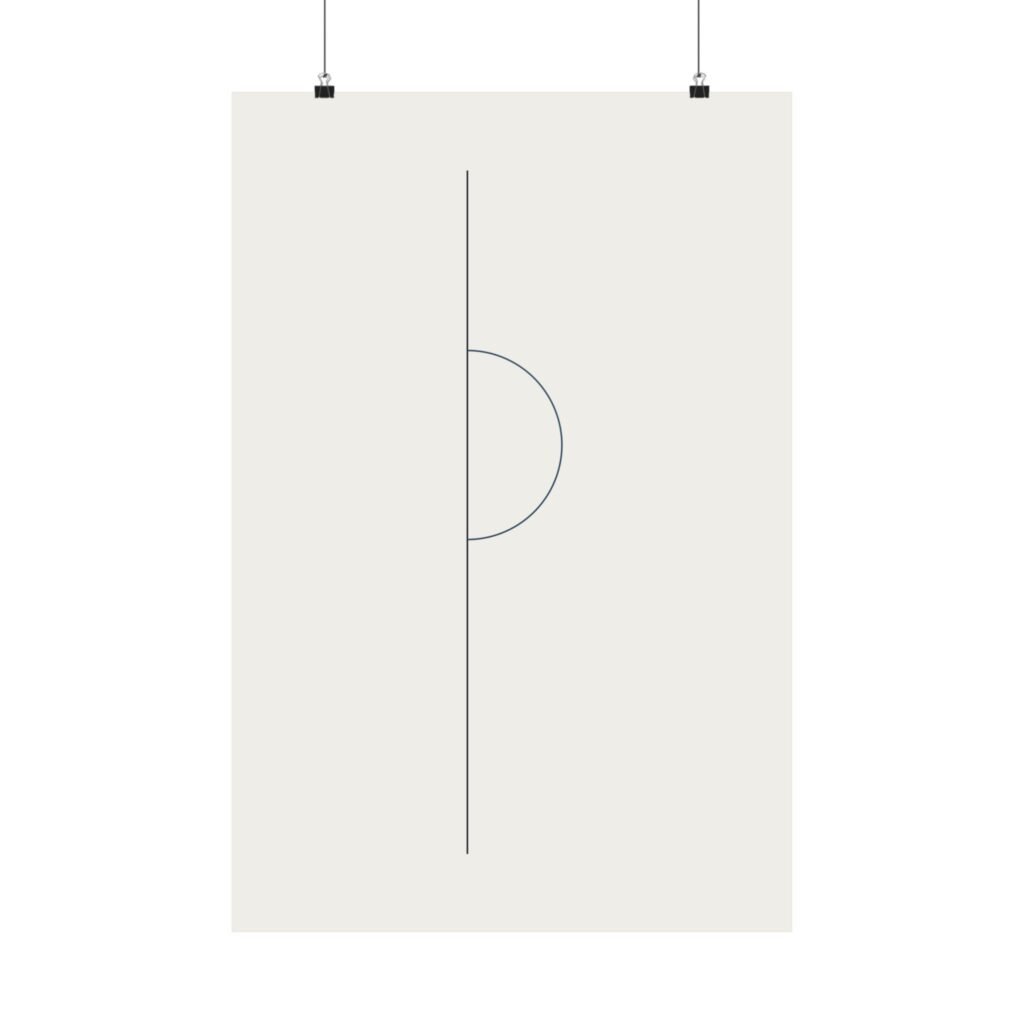 Meridian — Minimalist Line Art Print