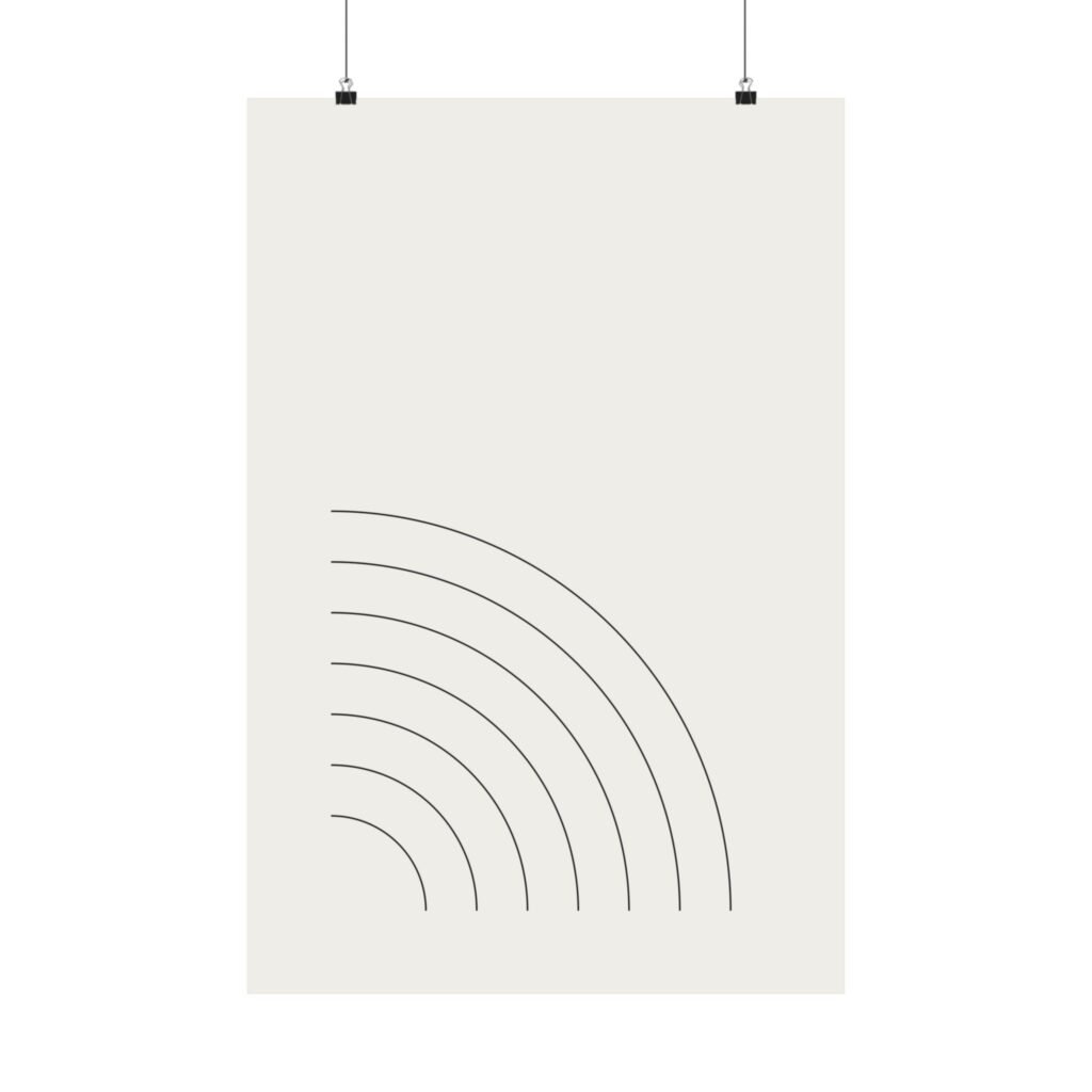 Arc Study — Minimalist Line Art Print